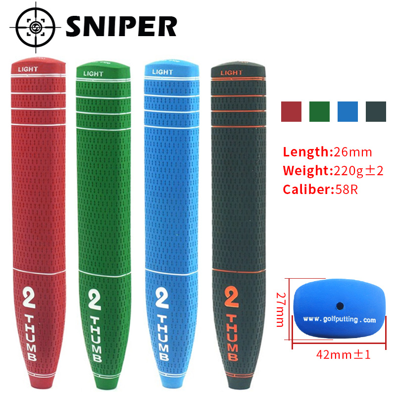 New Golf grips 2 Thumb Golf putter grips 4 colors standard size with 4 colors 1pcs putter clubs grips
