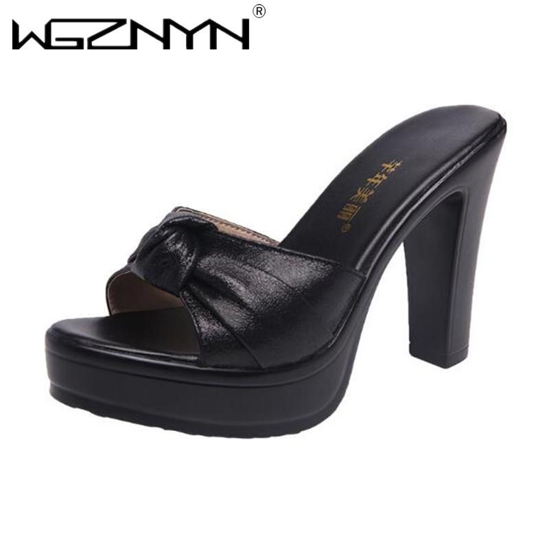 

2021 Designer Style Summer Women Slippers Fashion Thick High Heels Gladiator Sandals Outdoor Beach Slides Ladies Mules Shoes