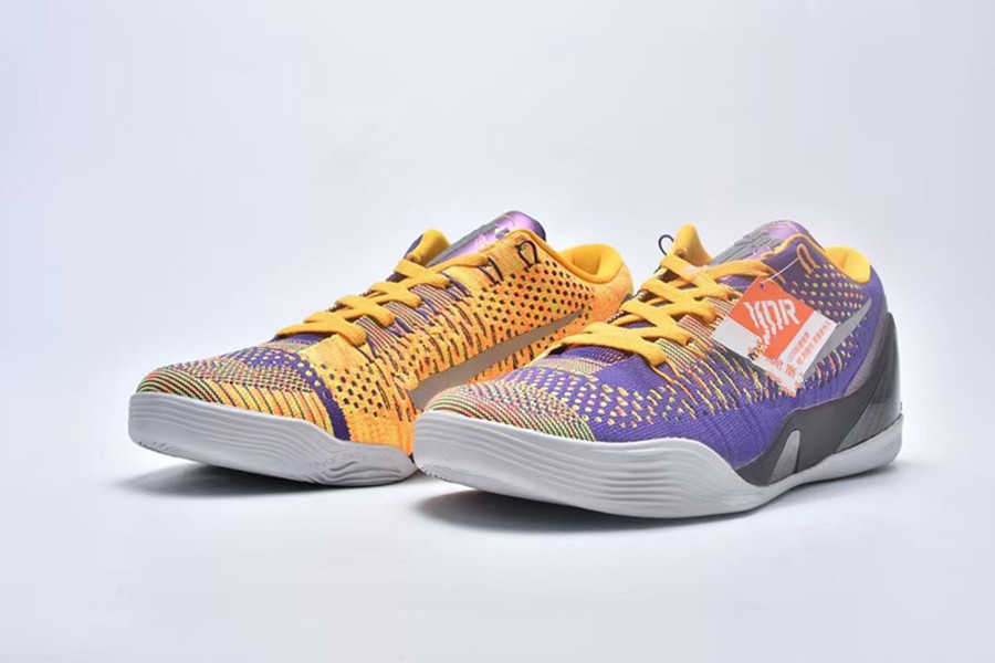 

2021 Black Mamba 9 Elite Low Beethoven yellow Men Basketball Shoes grey Sneakers Sport Shoe With Box Size7-12, 41