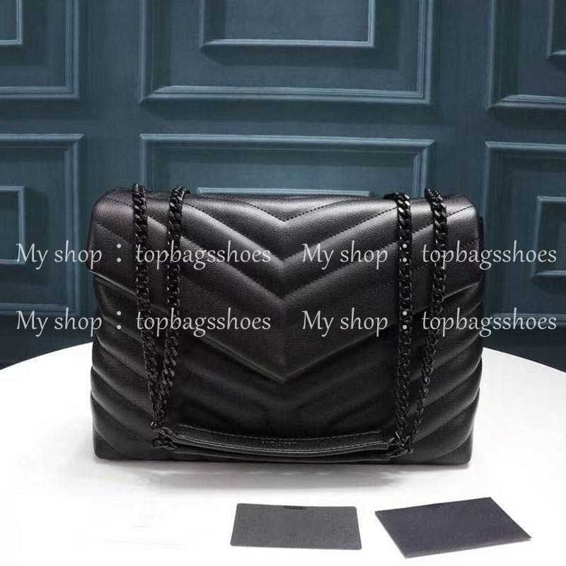 

Fashion Women Luxurys Designers Bags Handbags Purses Crossbody 2021 High Quality Ladies Real Genuine Leather Gold Chain Womens Clutch, Black -gold chain