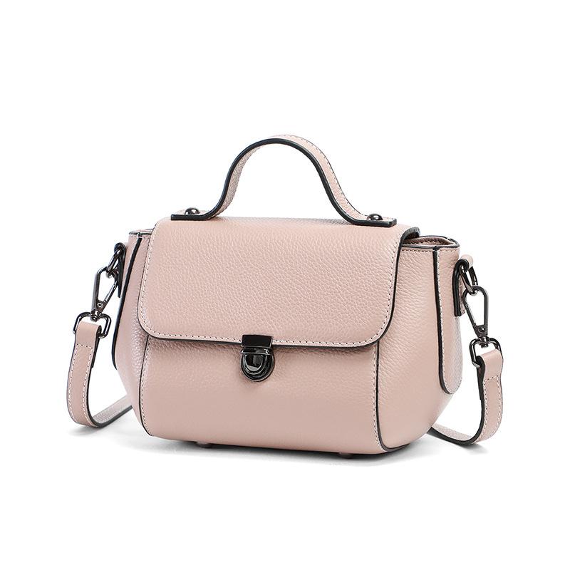 

Cross Body Women's Handbag Female Fashion Genuine Leather Shouder Crossbody Lady Elegant High Quality Totes Chic Handle Purses, Milk white