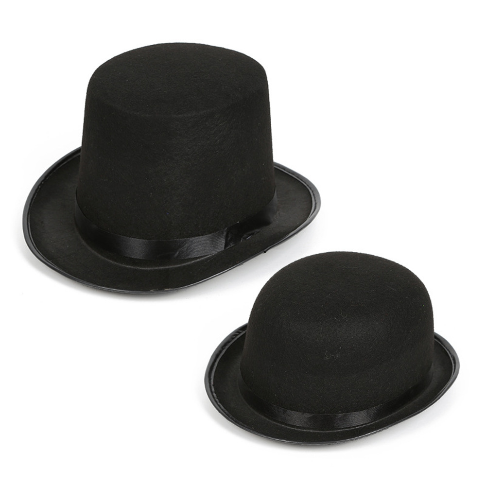 

Magic Hat children's performance hat Jazz adult Chaplin magic stage props, Yellow