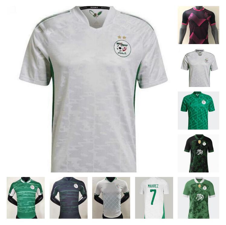 

2 stars 2021 2022 Algeria Soccer Jerseys SLIMANI BOUNEDJAH BELAILI FEGHOULI MAHREZ training 20 21 football Polo shirt