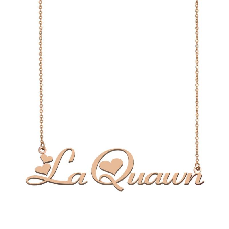 Pendant Necklaces LaQuawn Name Necklace , Custom For Women Girls Friends Birthday Wedding Christmas Mother Days Gift-image-708512641