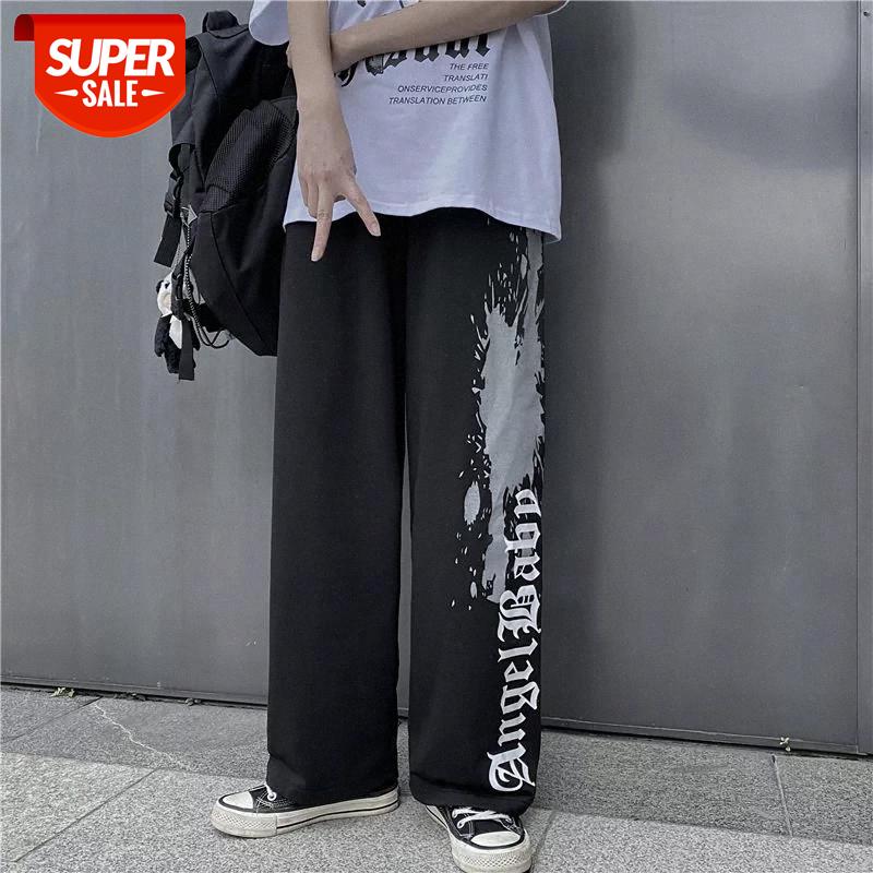 

cargo pants women Korean street hip-hop students sports trousers casual loose straight black wide-leg pant female 2020 summer #633B, Black;white
