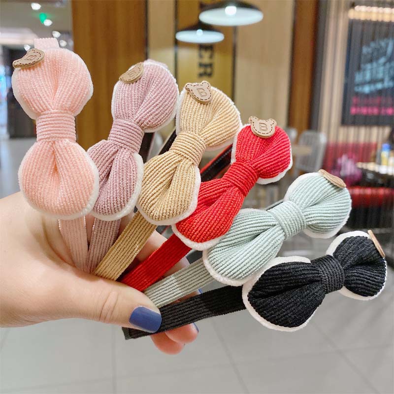 

Children Cute Colors Printed Lattice Stripes Hair Hoop Hairbands Girls Lovely Bow Ears Headbands Kids Bow Knot Hairband Hair Accessories, Customize