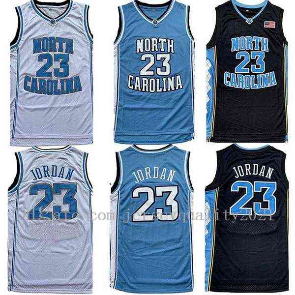 

Professional Men NCAA North Carolina Tar Heels 23 Michael Jersey UNC College Basketball Jerseys Black White Blue Fast Shipping Size S-2xl, Colour 1