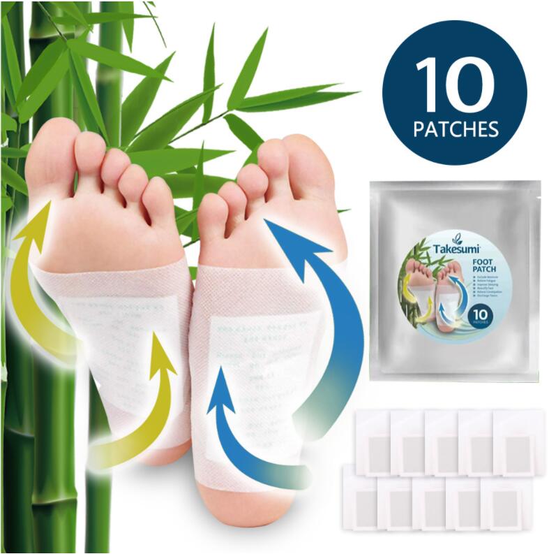 

Foot Patch - (10pcs) Natural Plant Feet Care Bamboo and lavender Cleansing Mask Foot Patches For Feet-Health Care Organic Sleep Better & Anti-Stress Relief