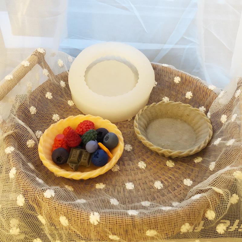 

Craft Tools Candle Molds Pie Crust Design Korean Silicone Mold DIY Decoration Waffle Base Creative Mousse Pastry Baking
