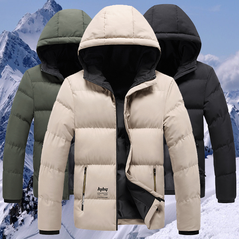 

2021 New Windbreak Jacket Men Hoodied Parkas Warm Winter Coat Male Thicken Camouflage Mens Overcoats 4xl OXL3, Hq999green
