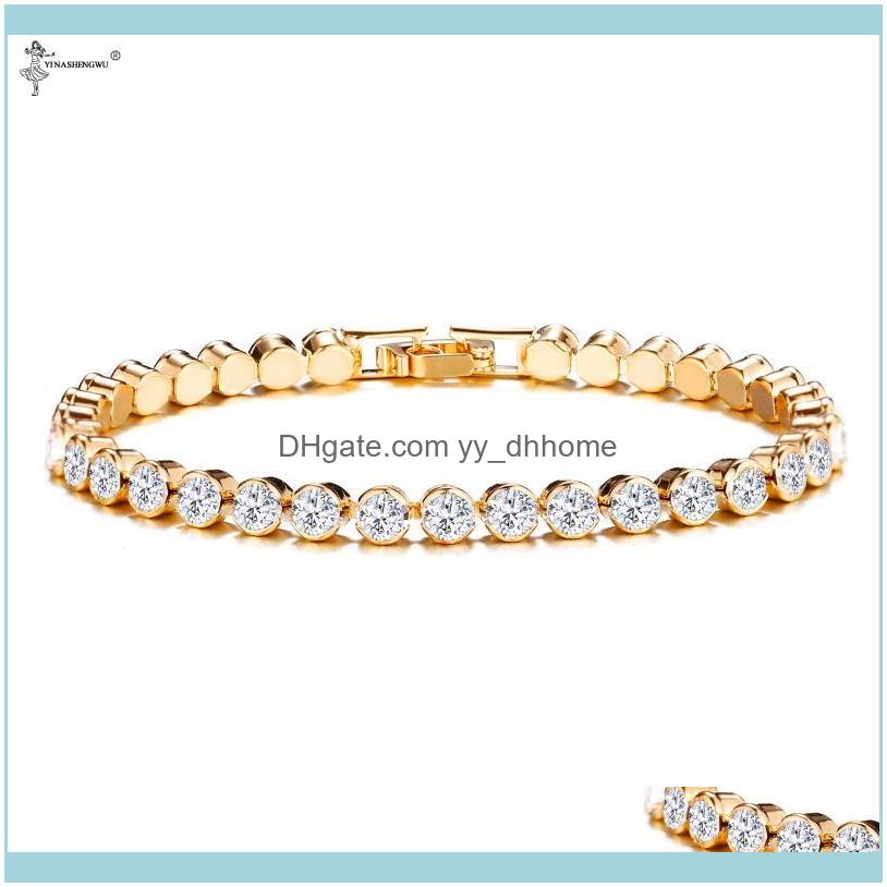 

Link, Bracelets Jewelrylink, Chain Fashion Rhinestone Natural Zircon Metal Bracelet Mens Hip Hop Wind Jewelry Alloy Material Gold Color For