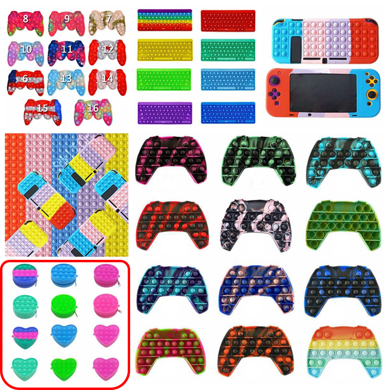 

Fidget Toy Game Controllers Push Bubble Anti-stress Adult Kids Gifts Fidgets Sensory Decompression Toys Autism Special Needs Stress Reliever Novelty Gag Wholesale