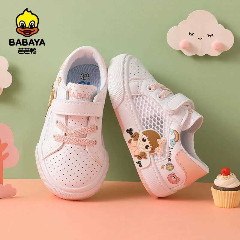 

Babaya Toddler Shoes Baby Girl 1-3 Years Old Girls Net 2021 Spring Summer New Breathable Children Princess C0602, White-pink