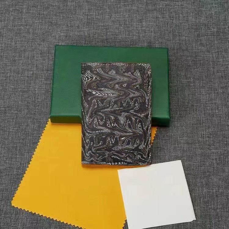 

Passport clip for men's women's goya Holders cowhide Highest quality Designer Bags Christmas Folded in half 10 cm x 14 cm A1, Gold/black