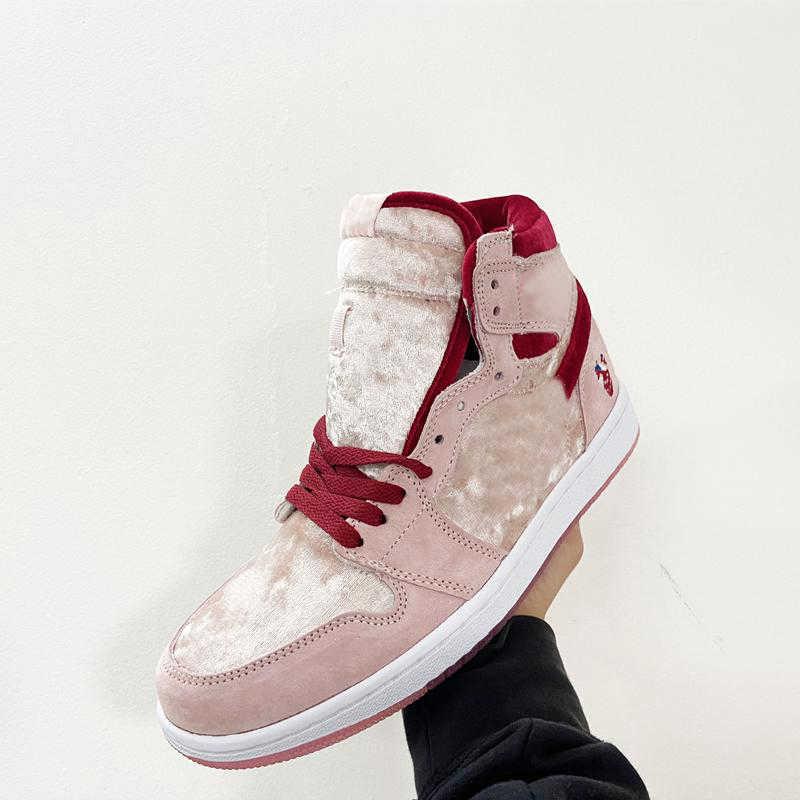

2020 Shoes 1S Strangelove OG High Jumpman Valentine Sport Lace-up Women Sat Men Basketball Bloodline Sneaker Kateboard Metks, Black