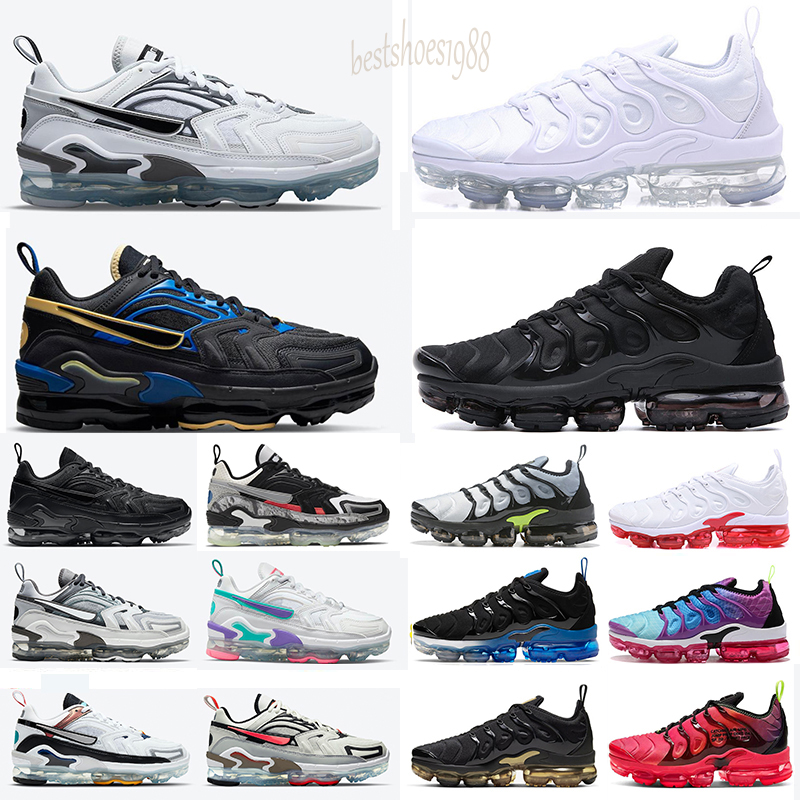

EVO tn plus mens Running Shoes Black Royal Blue Atlanta Light Bone Metallic Gold Hyper Violet Lemon Lime Wine women sports outdoor trainers sneakers, Color 9