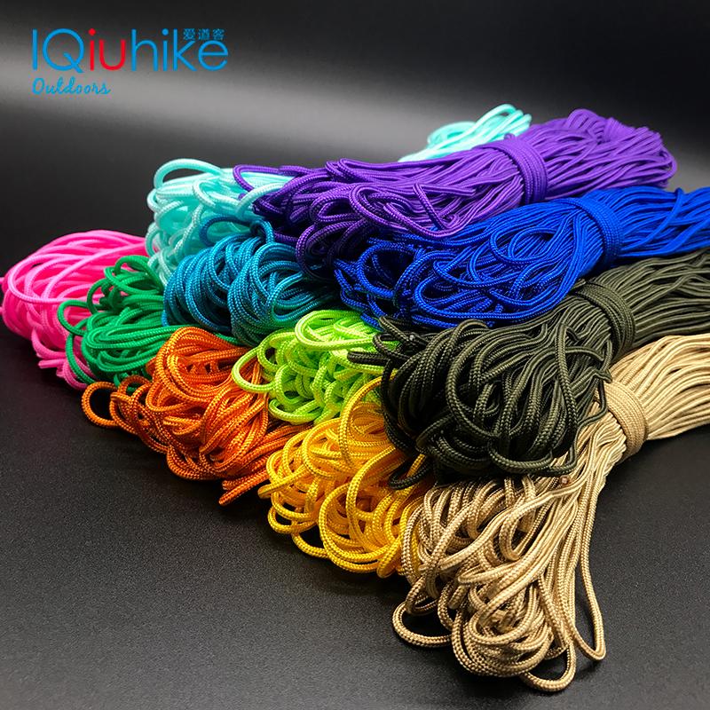 

50FT 15 Meters Dia. 2mm one stand Cores Paracord for Survival Parachute Cord Lanyard Camping Climbing Camping Rope Hiking