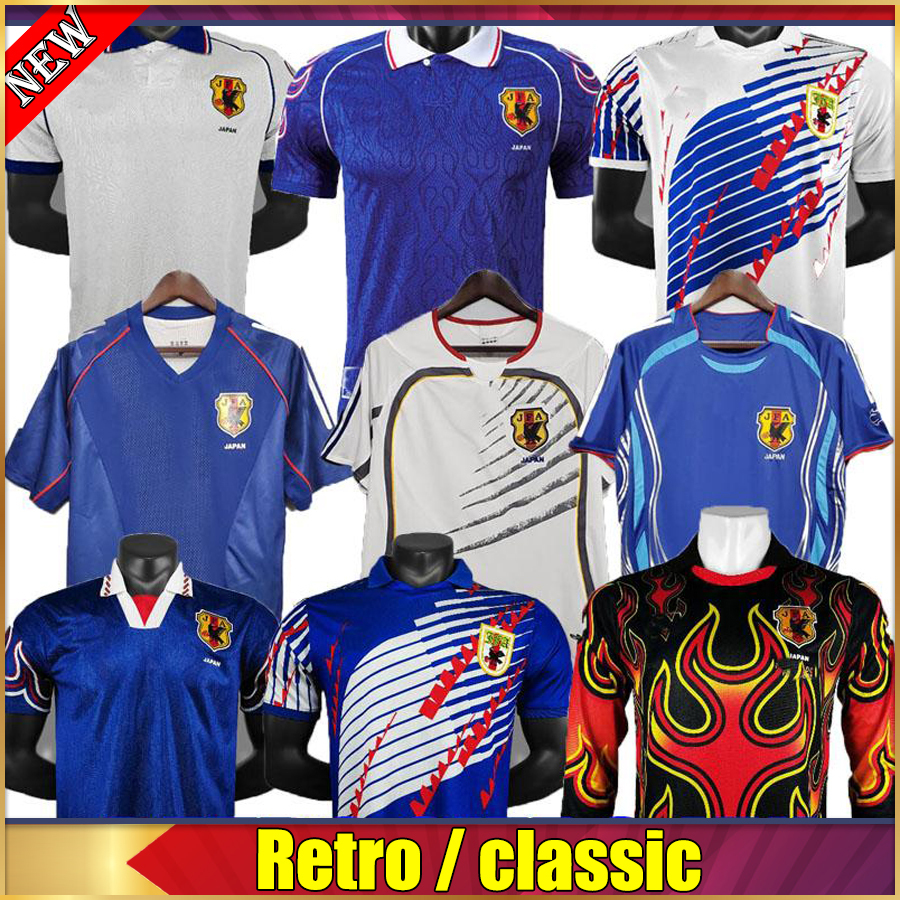 

1994 1998 2002 2006 retro soccer jerseys top thai quality 06 07 NAKAMURA NAKATA INAMOTO MIYAMOTO classic vintage GOALKEEPER football shirts, 98 99 big flame ls