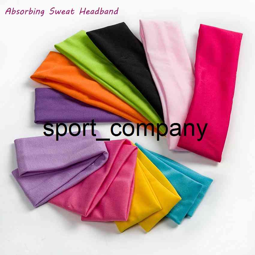 

Fashion Absorbing Sweat Headband Candy Color Elastic Headbands Popular Hairband Accessories For Women, Pink