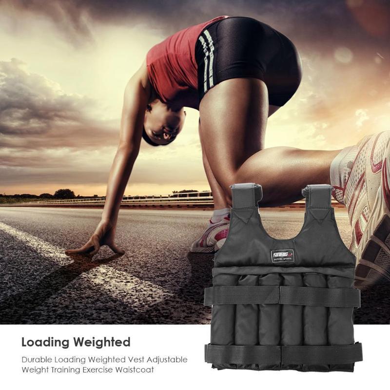 

Max 20/50 kg of Load Weight Adjustable Weighted Vest Jacket Vest Exercise Boxing Training Invisible Weightloading for Running