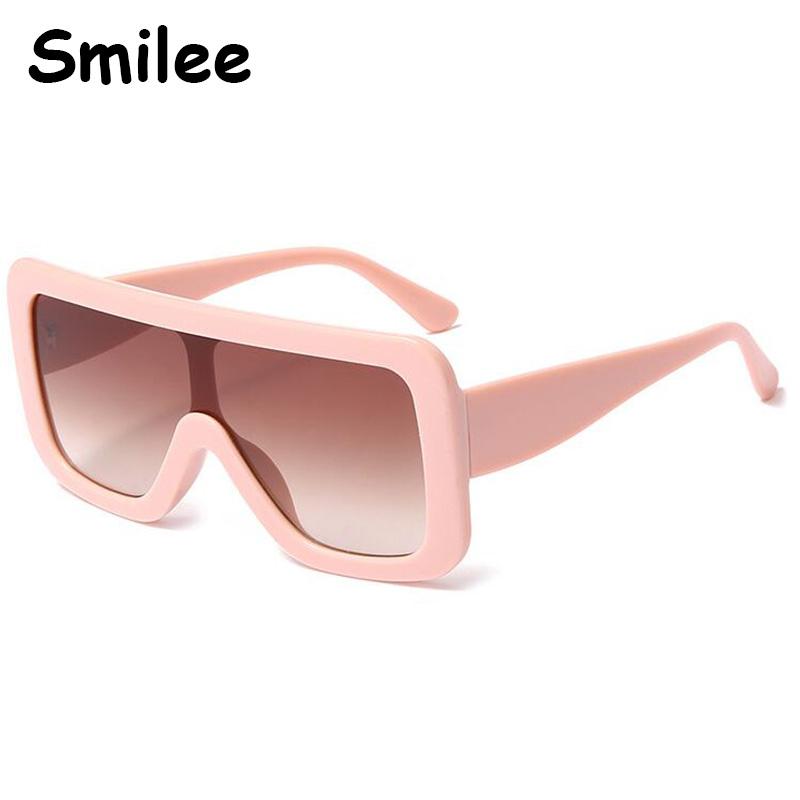 

Sunglasses Full Pink Glasses 2021 Fashion Oversized Square Women Brand Designer Gradient Shield Lens Big Frame Sun Cute