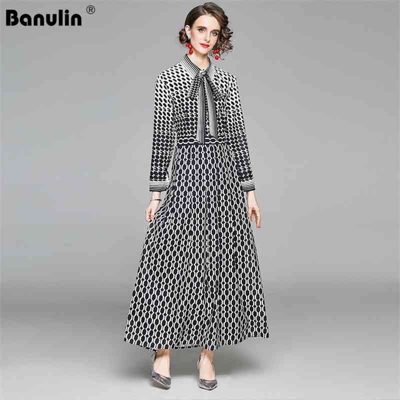 

Women Spring Summer Autumn Elegant Casual Vintage Printed Shirt Dresses Single Breasted Office Lady Party Runway maxi Long Dress 210603, The picture color
