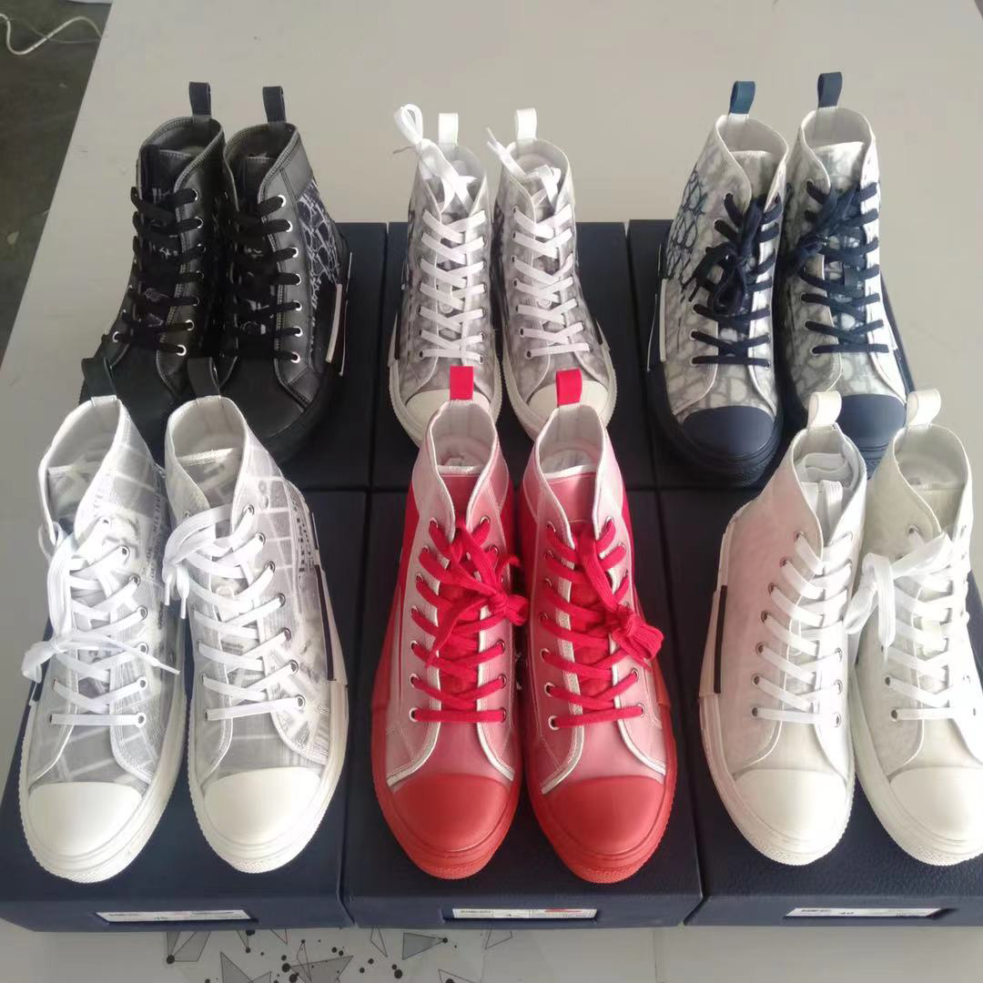 

2022 Designer B23 Obliques Shoes High Low Top Sneakers Women Men Trainers Canvas Leather Sneaker Technical Shoe