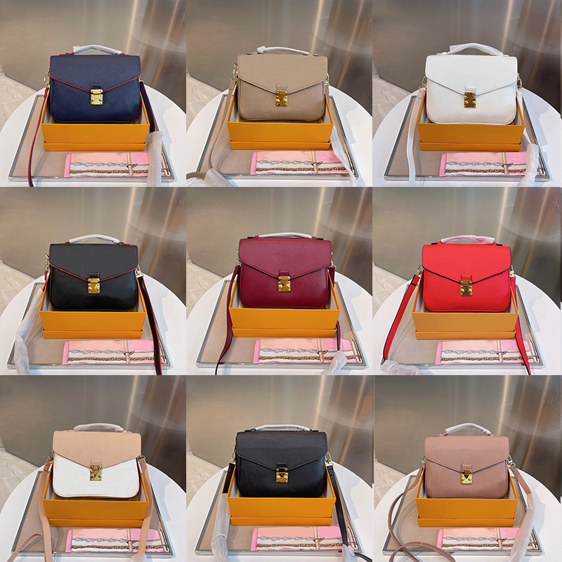 

2021 designer postman bag women's fashion luxury top quality leather POCHETTE MÉTIS tis diagonal handbag M44881 with box, #6