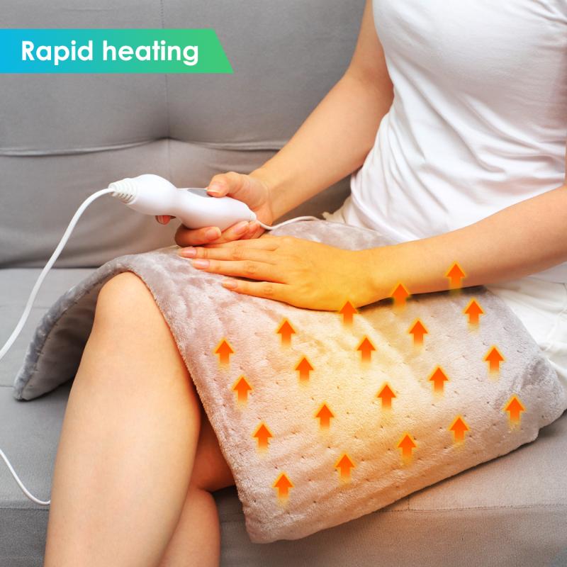 

Carpets 220V/110V Electric Therapy Heating Pad For Shoulder Neck Back Pain Relief Bed Sofa Heated Blanket Winter Warmer Mat, As pic