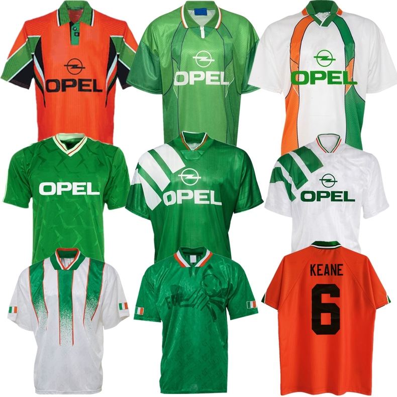 

2002 1994 Ireland retro soccer jersey 1990 1992 1996 1997 02 03 home classic vintage Irish McGRATH Duff Keane STAUNTON HOUGHTON McATEER football shirts, 1994 1995 away jersey