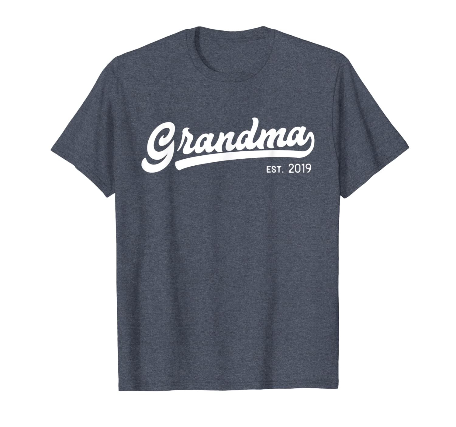 

grandma est 2019 new grandma gift t-shirt, White;black