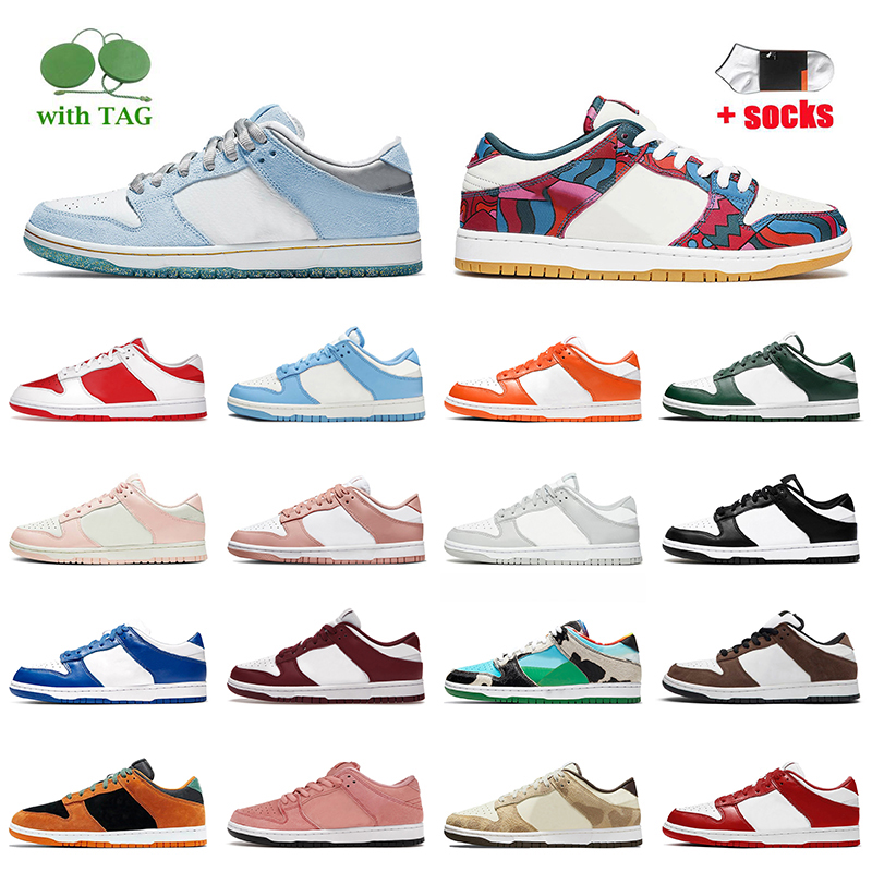 

Luxury Fashion Women Mens Dunks Low Running Shoes Sean Cliver Parra Abstract Art Black White Coast UNC Grey Fog Trail Bordeaux Halloween 2022 SB Sneakers Trainers Off, C36 kasina blue 36-45