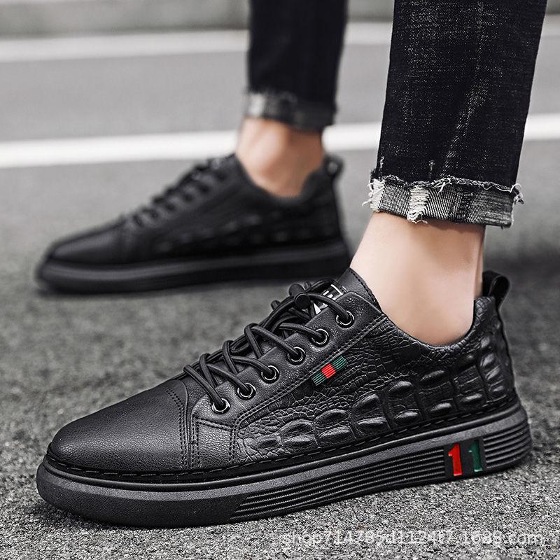 

Dress Shoes Men 2021 Summer British Blackboard Korean Version Ofhe Trend Of All-Match Pilot Casual Leather Loafers, Black
