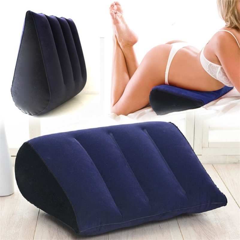 

Arrival Durable 45 *16 * 36cm Inflatable Aid Wedge Durable Pillow Love Position Cushion Couple Comfortable Soft Furniture 210611, Beige