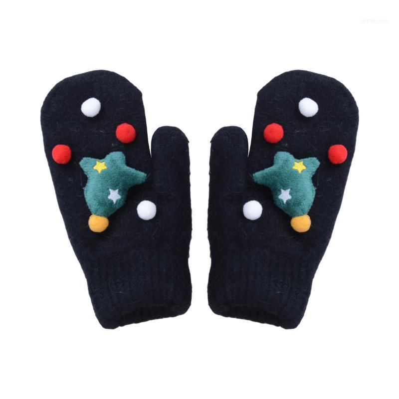

Fashion Women Ladies Gloves Soft Christmas Plush Winter Windproof Hand Wrist Warmer Mittens Black Pink Red White1