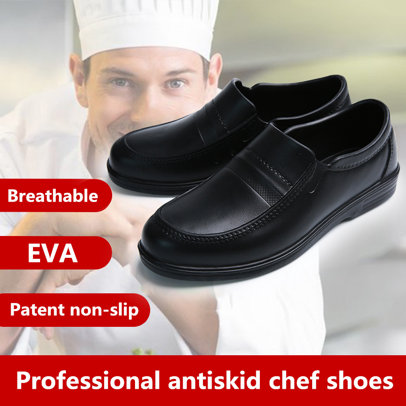 2021 Nouveautés Chef d'arrivée Homme Respirant Antiskid Equipement d'huile Travail pour cuisinier Loisirs Appartements Chaussures de cuisine Tail
