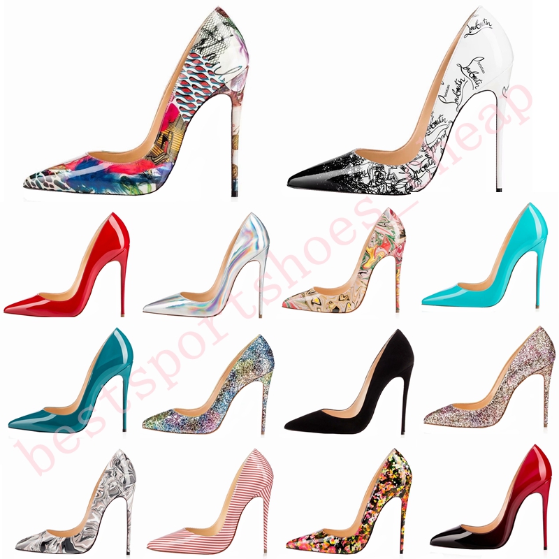 

Top Fashion High Heel So Kate Dress shoes Red Bottoms womens Stiletto Heels 8 10 12CM Genuine Leather Point Toe Pumps designer