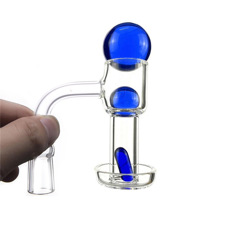 

Beveled Edge Terp Slurper Quartz Banger Nail with carb cap ball pearls pill 20mm OD Terp Vacuum quartz nail for dab rigs bong