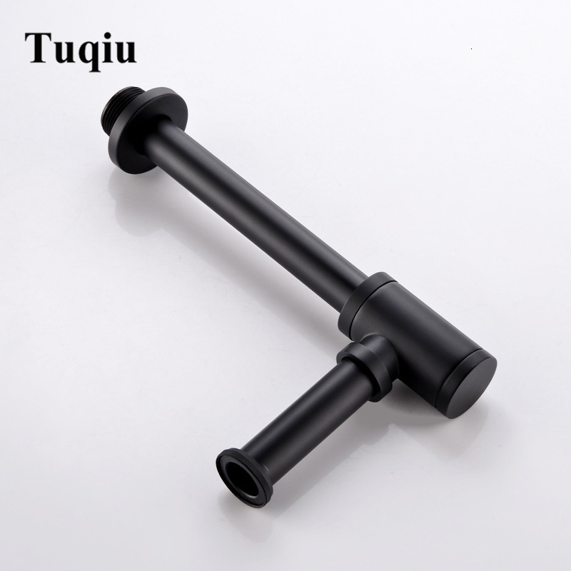 

2021 New Bottle Trap Brass Round Siphon Oil Rubbed Bronze Black P-trap Deodorization Bathroom Vanity Basin Pipe Waste with Pop Up Drain 5hy0