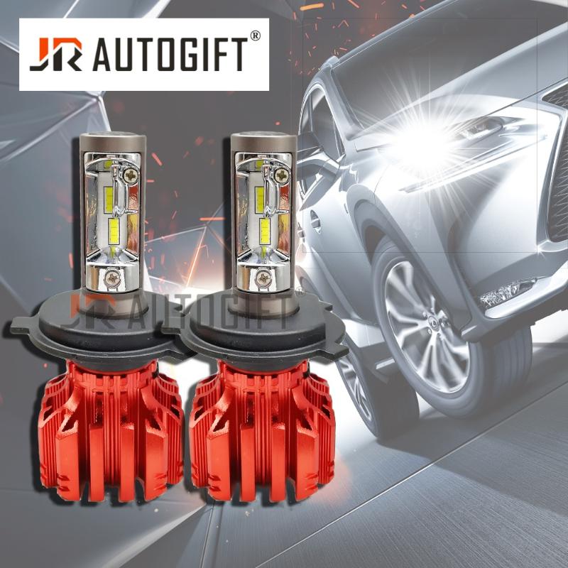 

Car Headlights 2X Car-styling H4 High Low Beam Led Auto Headlight Small Base S1 8000LM 6000K Automobile Bulb In Front Lights Fanless