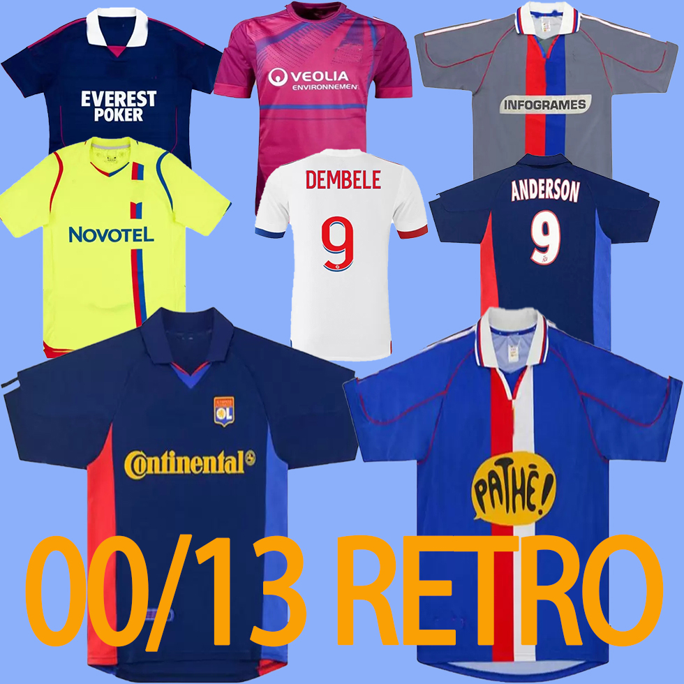 

retro soccer jersey 00 01 02 08 09 10 11 Carriere BAK GOVOU LISANDRO GOURCUFF TOULALAN JUNINHO BASTOS BENZEMA MARLET, 00 01 3rd