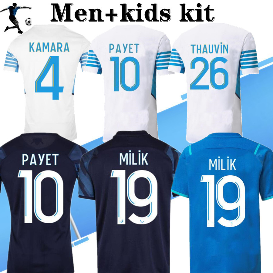 

22 23 MAR Soccer jerseys GERSON Cengiz under Olympique milik maillot de foot om 2022 2023 Camiseta RONGIER PAYET KONRAD BENEDETTO KAMARA MEN KIDS football shirt, Kids kit home