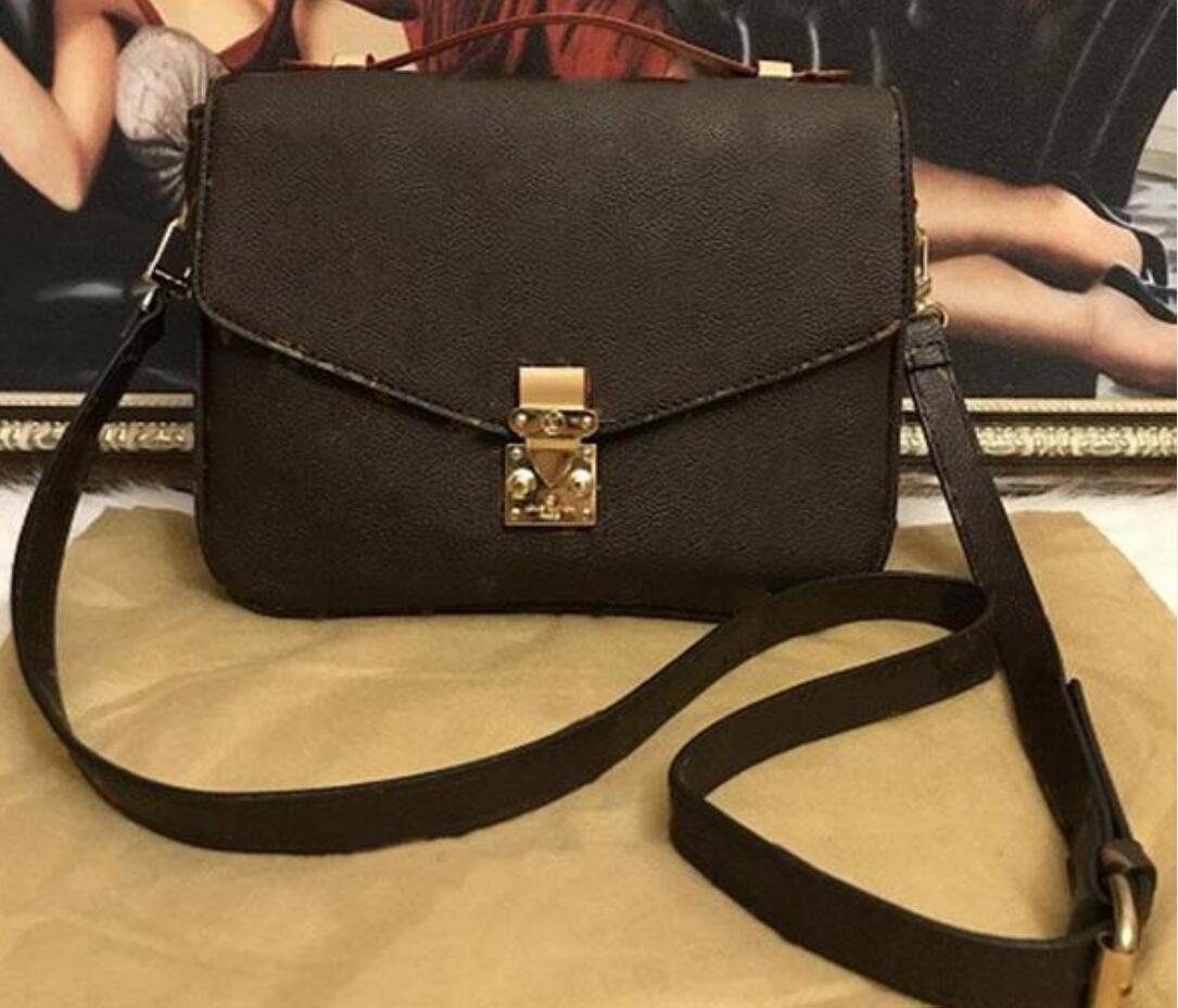 

Designers Women Handbag Messenger Bags Leather Embossing POCHETTE Elegant Shoulder Bag Crossbody Shopping Tote Wallets, Brown