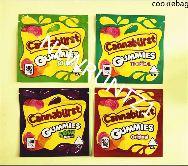 

2021 500mg Mylar Bag Childproof Edibles Empty Zipper Pouch Retail Storage Packaging resealable