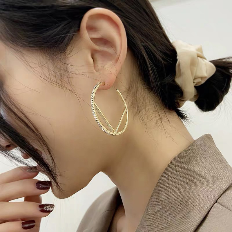 

Fashion Hoops F Earings Designer Earring For Women Jewelry Letter Love 925 Silver Luxurys Designers Earrings Studs Des Boucles Oreilles Hoop