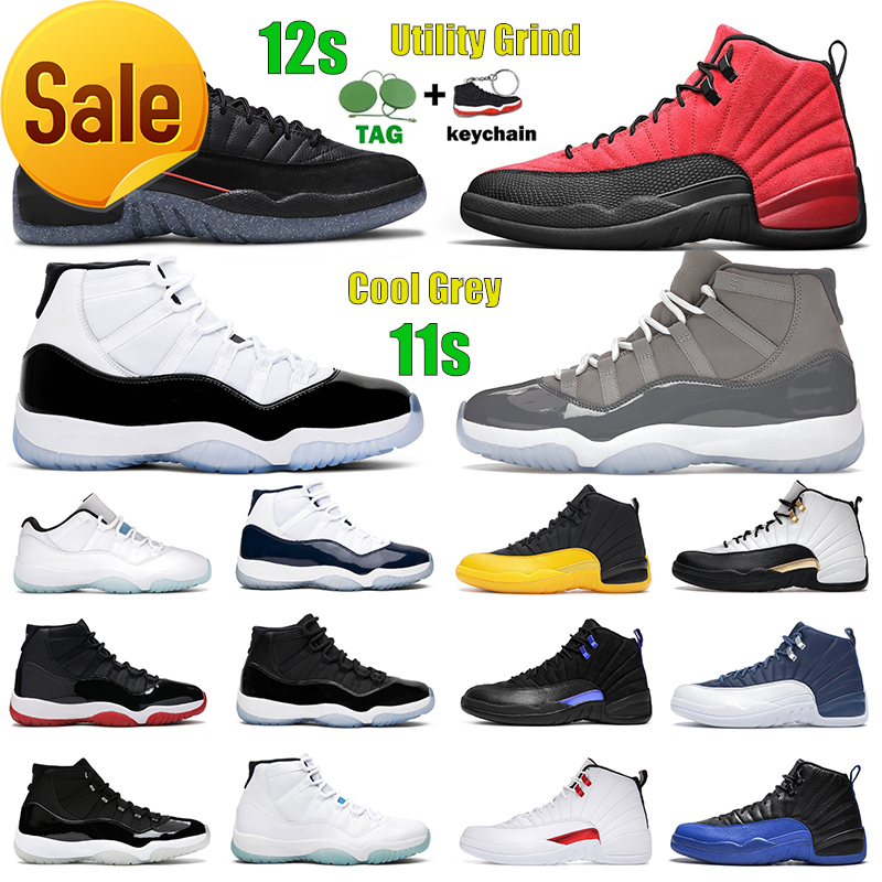 

7-13 12s Men Women Basketball Shoes Dark 11s Concord Game Royal French Twist Jubilee 25th Anniversary Bred Legend blue Space jam Sports Sneakers, 37