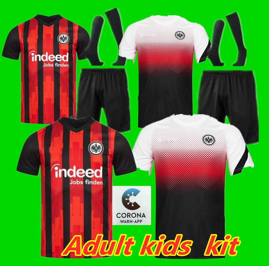 

Adult kids kit 20 21 Eintracht Frankfurt Soccer Jersey SILVA COSTA 2020 2021 Frankfurt Home DOST sow KOSTIC Hinteregger KAMADA MEN KIDS KITN, Black;yellow