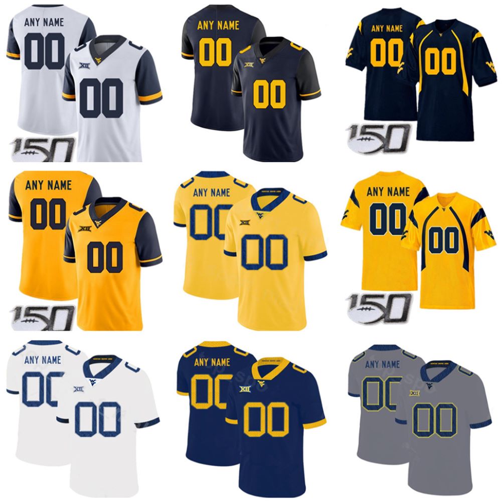 

NCAA College West Virginia Mountaineers Football 1 Tavon Austin Jersey 11 Bruce Irvin 12 Kendall 13 Sam James 40 Pat McAfee Men Women Youth Jerseys, Black