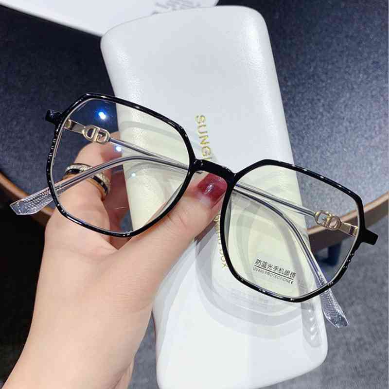 

70% Off Online Store 2872 new TR90 glasses female Korean fashion anti blue light frame plain color net red flat