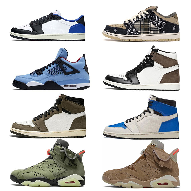 

Travis Scott x Jumpman Basketball Shoes Trainers Sb High OG Dark Mocha Men Women Cactus Jack Trails Fragment Sports Sneakers Low, R 36-45 travis scotts cactus jack trails